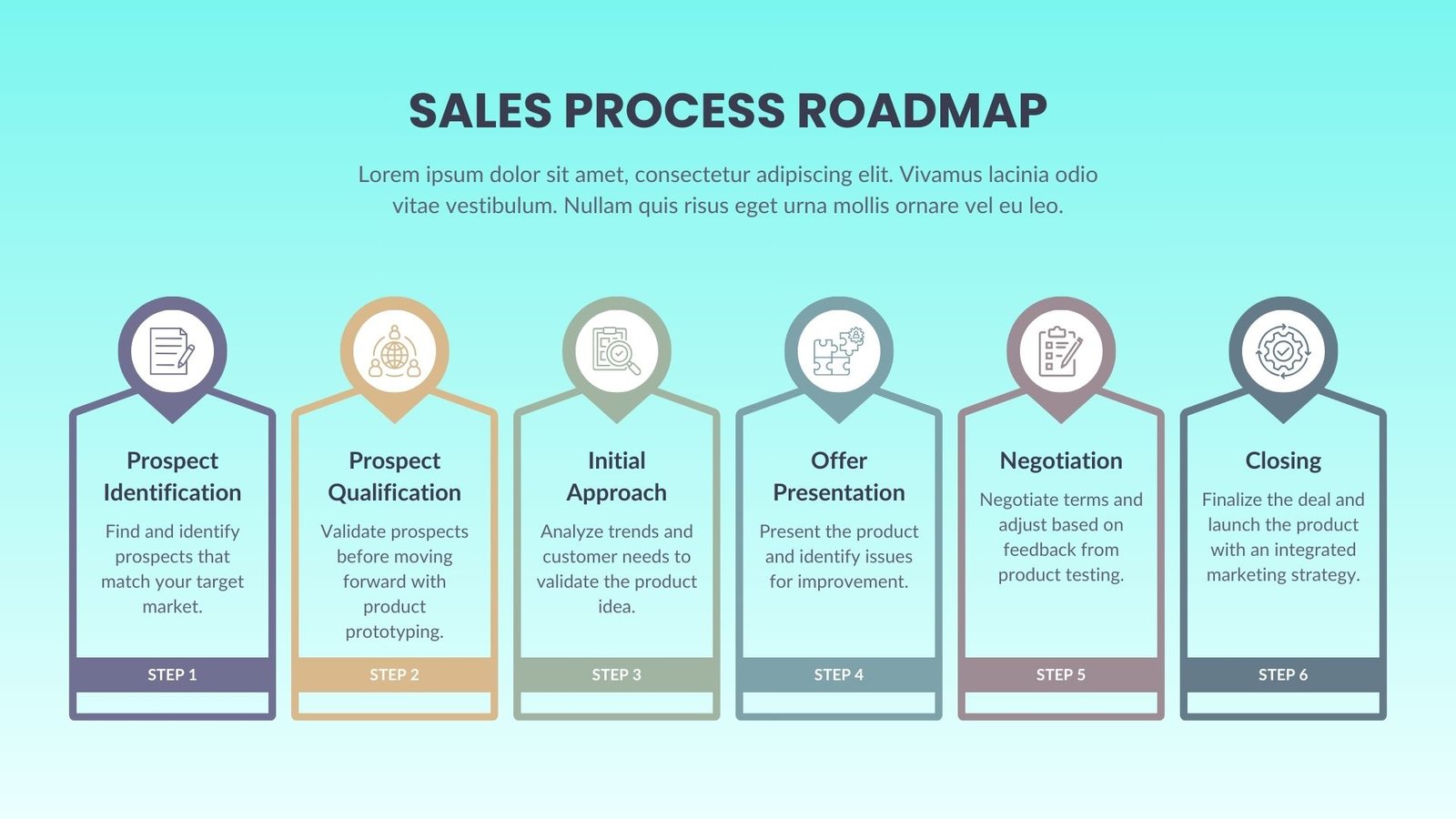 Purple Yellow and Green Modern Product Development Roadmap Presentation (9)